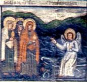 Жони-мироносиці біля гробу