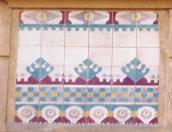 Орнамент з поливних плиток