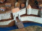 Фрагмент макета фортеці із надбрамною…