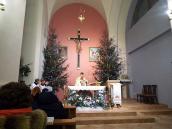 2021 р. Служба в бічній наві костелу