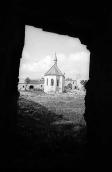1978 р. Вид з дверей палацу на церкву