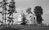 1989 р. Панорама цвинтаря, церкви і…