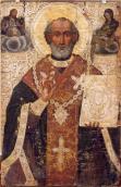 Св.Микола з Христом і богородицею