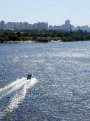 2008 р. Осокорки. Вид з моста Патона