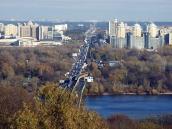 Перспектива моста метро і Броварського…