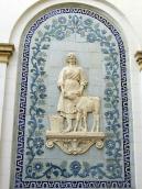 Керамічне панно “Доярка з телям”