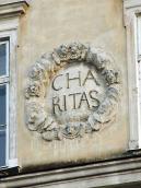 Картуш зі словом CHARITAS