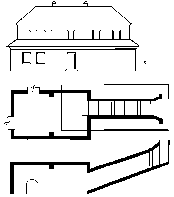 План та розріз споруди № 9. 1816